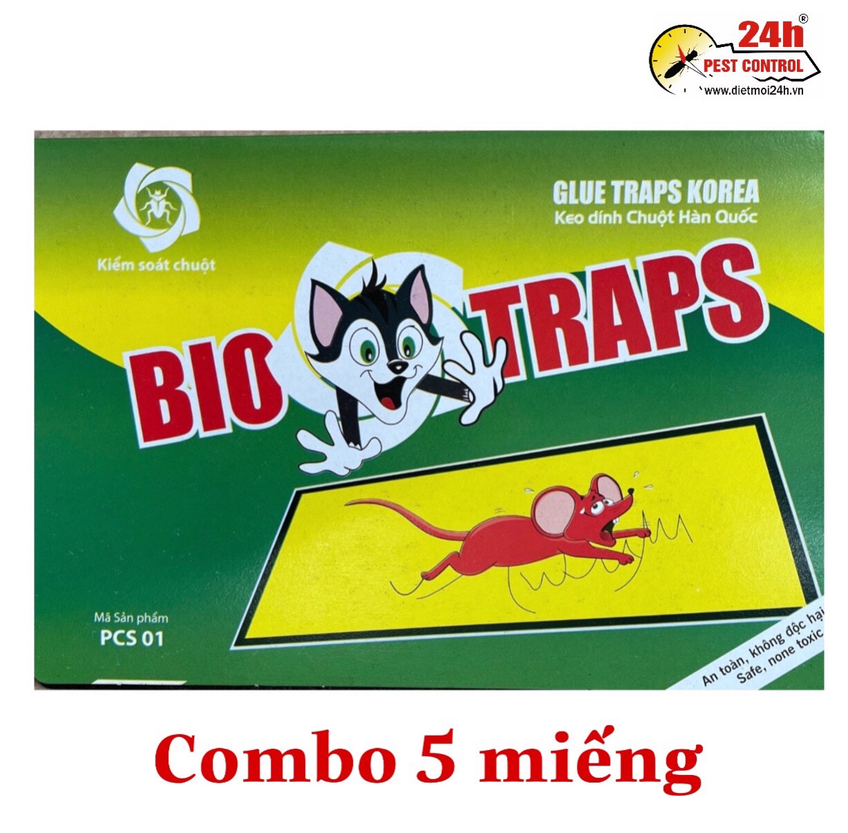 Combo 5 keo dính chuột loại 1 ,keo dính chuột siêu dính