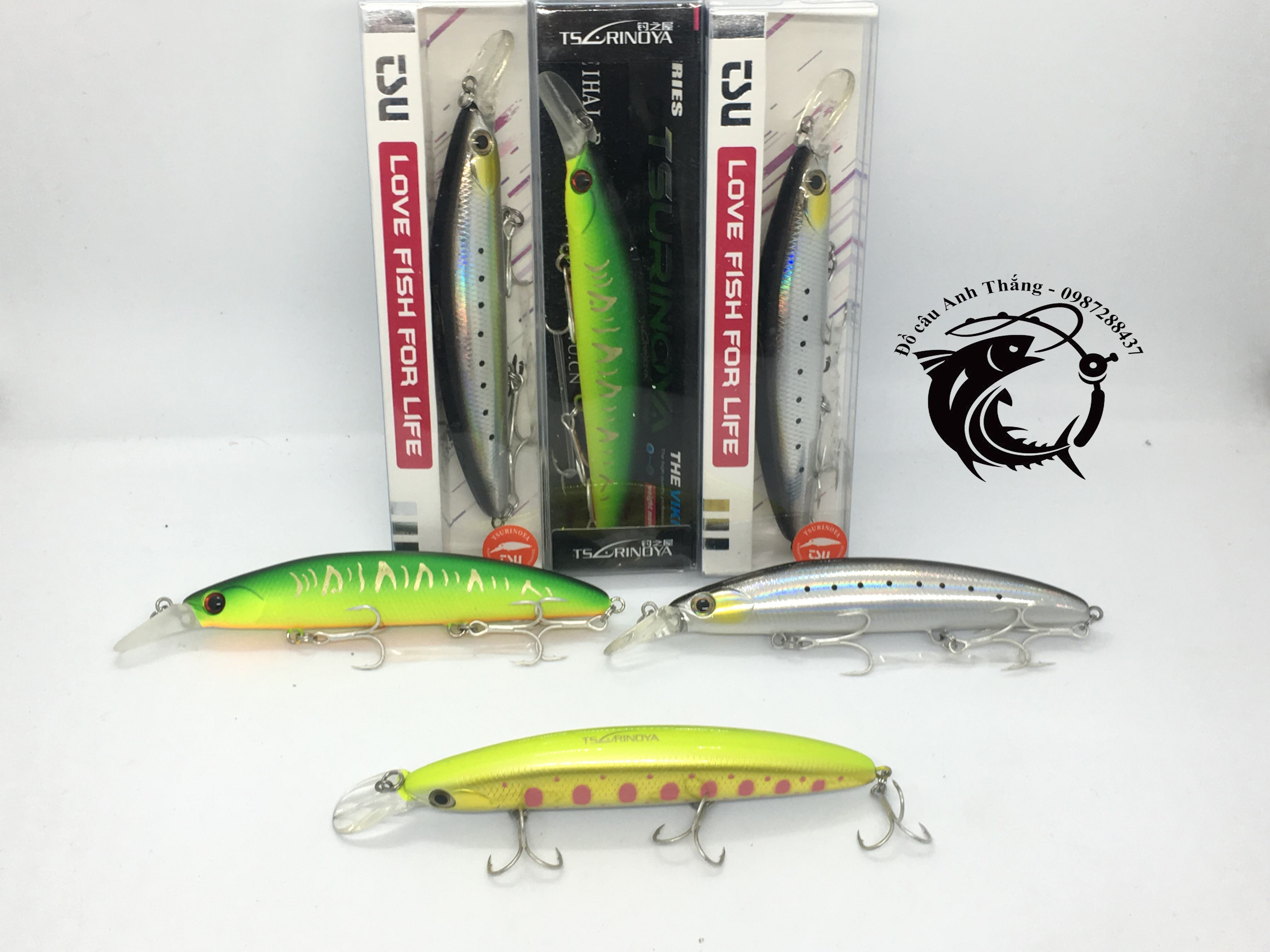 Mồi cá giả Tsurinoya DW48 (20gram) câu cá măng, chẽm, nhồng, cá hồng, cá mú