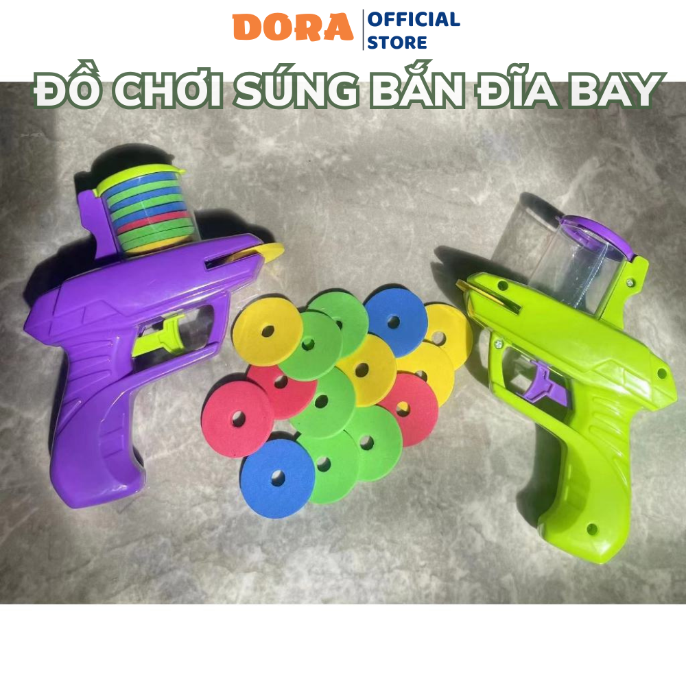 Đồ chơi cho bé, súng bắn đĩa bay,Đồ chơi súng đĩa bay xốp vô tri chiến đấu thú vị cho bé