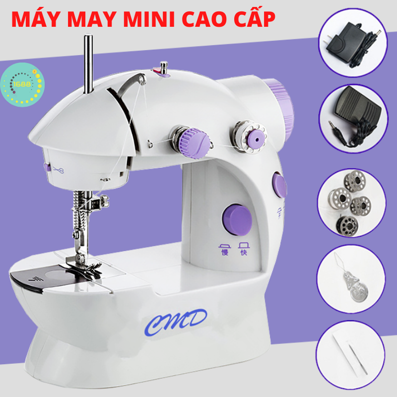 Máy May( máy khâu) cầm tay Mini, Máy May Mini Gia Đình Cao Cấp Nhỏ Gọn Tiện Dụng Có Đèn Led Sáng Sử Dụng Dễ Dàng