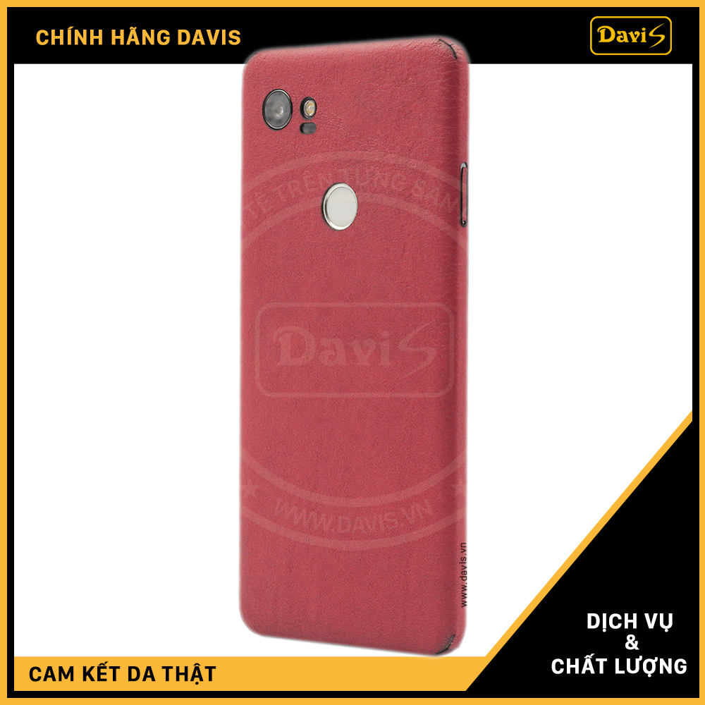 Dán da full viền Google Pixel 3 - Pixel 3 XL, làm từ da bò thật cao cấp - Chính hãng Davis