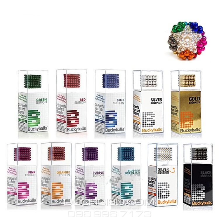 Nam Châm BuckyBalls Tròn Kèm Hộp