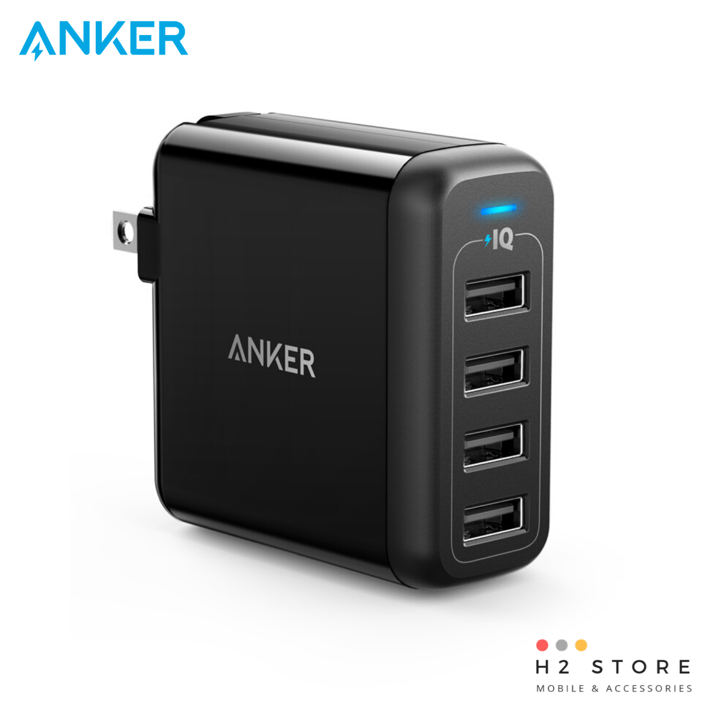 Sạc anker 4 cổng, 40w - - a2142
