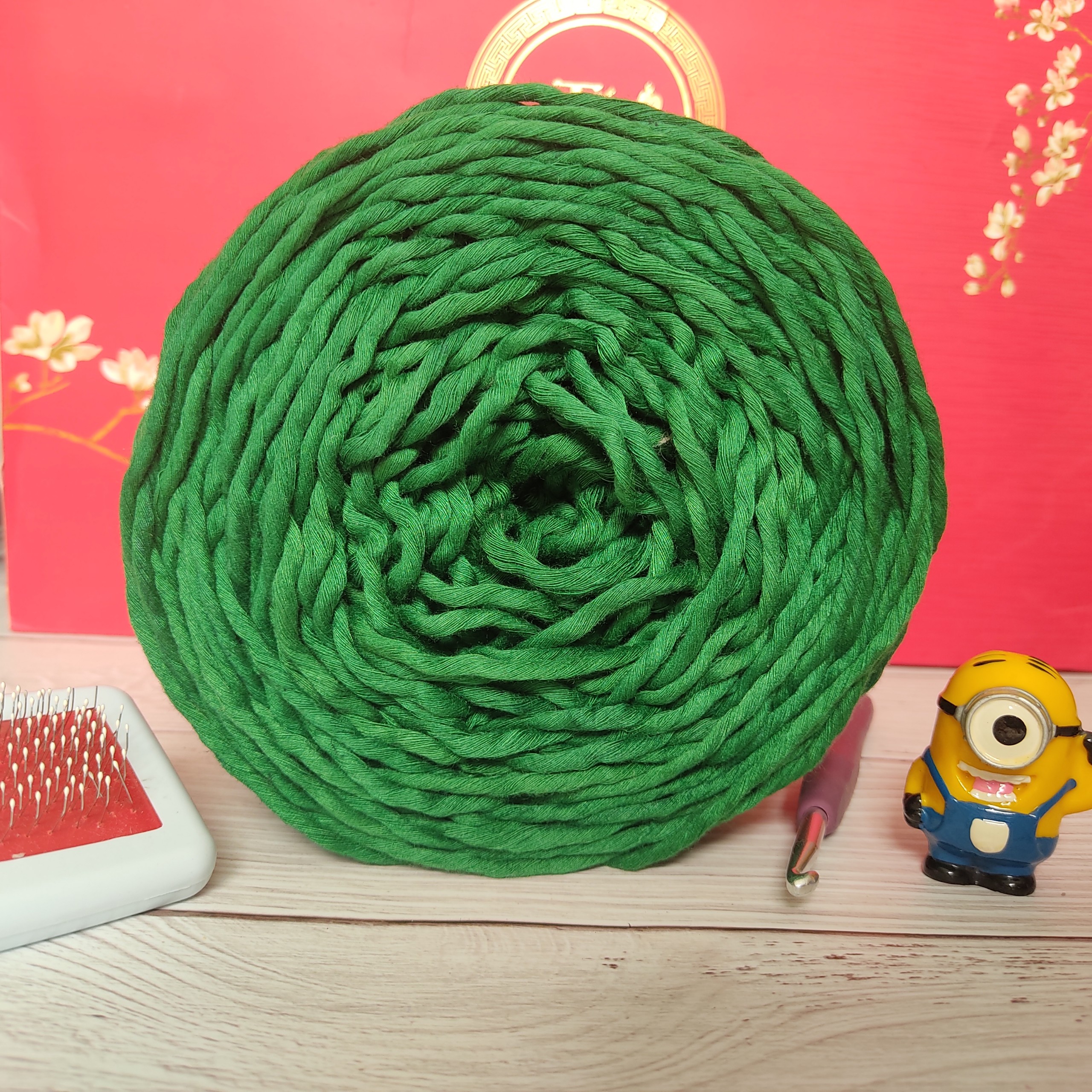 0.5kg dây macrame 1 xoắn nhiều màu 4mm cotton làm rèm lá macrame | Macrame & Dreamcatcher