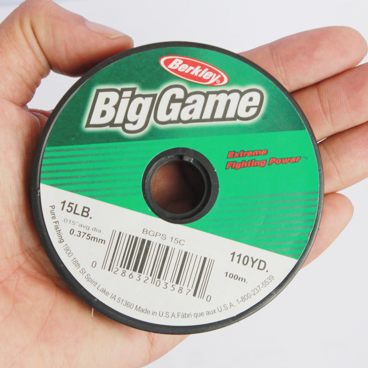 Dây cước câu cá Trilene Berlkey Biggame 100m màu xanh