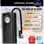 Bơm lốp mini di động dùng pin sạc cao cấp dùng cho Ô tô, Xe đạp, Xe máy, Xe điện, Bóng đá