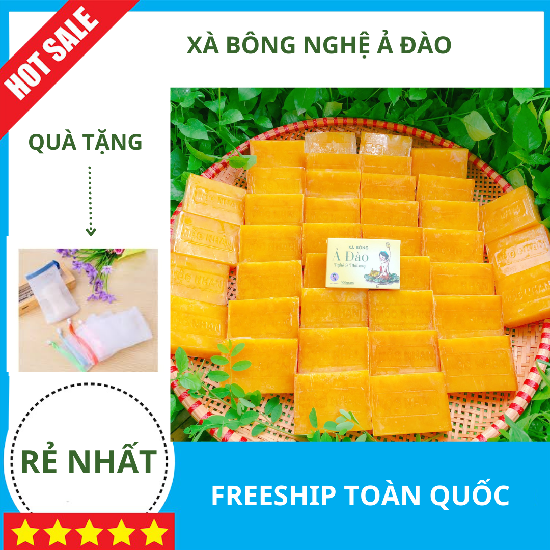 Xà bông nghệ mật ong Ả Đào Mộc Nhan , xà bông hanmade 100gam