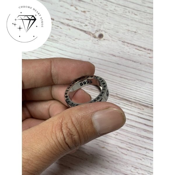 Nhẫn Unisex Chrome Double Dag.ger bạc.