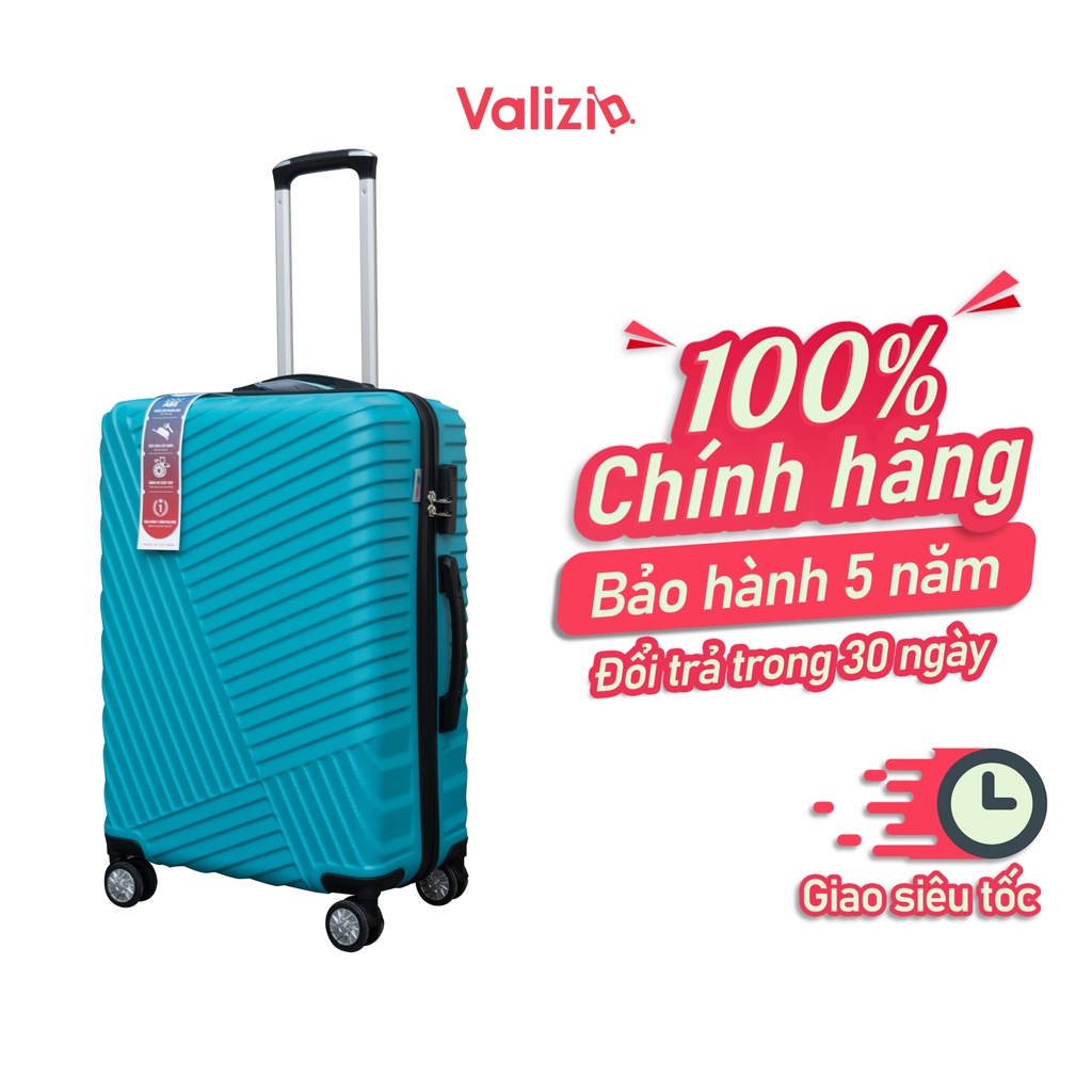 VALIZO - Vali kéo du lịch V203 shipnow 2h Vali thời trang chống va đập tay kéo nhôm không rỉ sét
