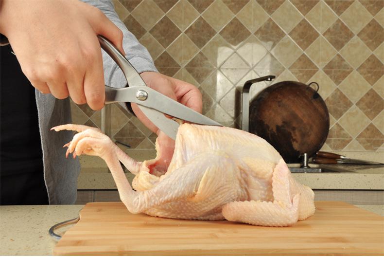 Kéo cắt thịt gà inox đa năng cao cấp