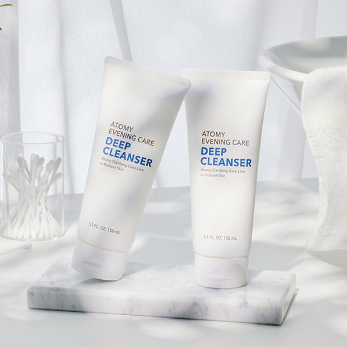 [Pro] Tẩy trang làm sạch bã nhờn lỗ chân lông (bộ 4) - Atomy  Evening Care Deep Cleanser 150 ml