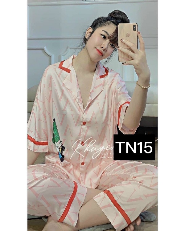 [HCM]Pijama Set Bộ Mặc Nhà - Pizama Bộ Ngủ Mặc Nhà Lụa Satin Cao Cấp Hàng Thiết Kế Sang Chảnh Siêu Đẹp-Kèm Hình Thật