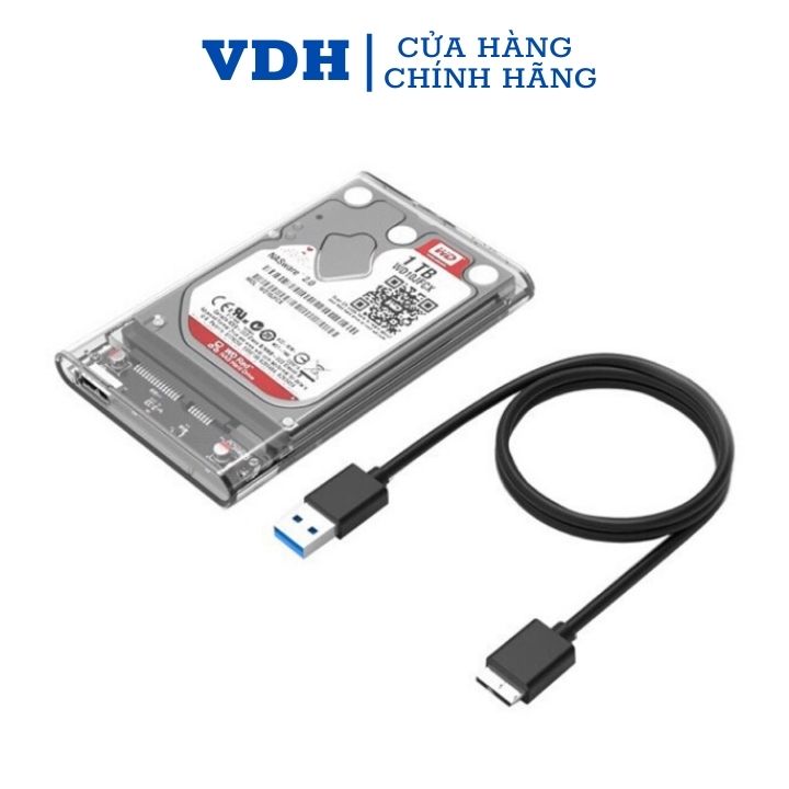 Vỏ đựng ổ cứng trong suốt HDD Orico 2139U3 kết nối chuẩn usb 3.0 cho tốc độ truyền dữ liệu 5gb, box ổ cứng orico 2139u3