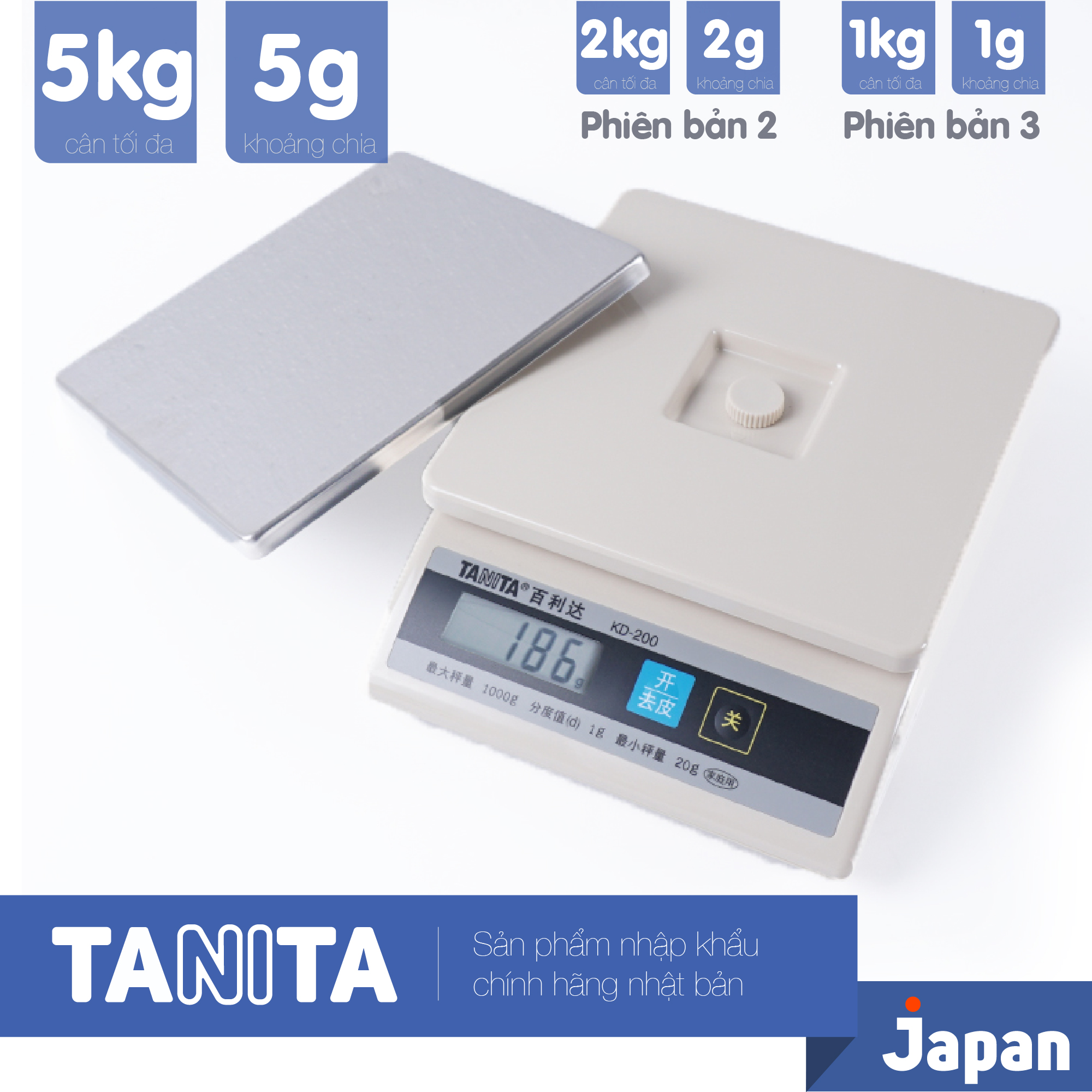 Cân nhà bếp chính hãng nhật bản Tanita KD200 (1kg,2kg,5kg),Cân thực phẩm,Cân dùng làm bánh,Cân 1kg,Cân 2kg,Cân3kg,Cân 3kg,Cân 5kg,Cân điện tử nhà bếp,Cân tiểu li điện tử,Cân nhà bếp mini,Cân thực phẩm mini,Cân tanita,Cân bếp tiểu li