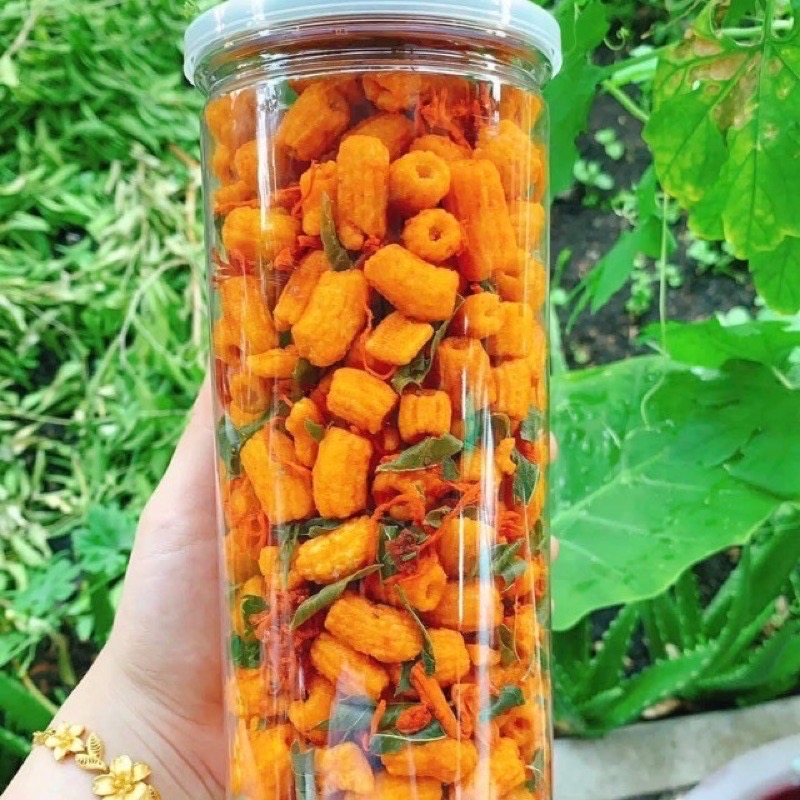 Nui sấy khô bò 350g lon pet