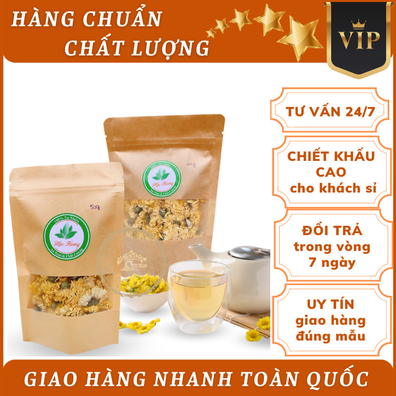 Trà HOA CÚC VÀNG – HOA CÚC sấy khô nguyên bông TỰ NHIÊN (bông đẹp, vàng, mới) MỘC HƯƠNG [Thảo Mộc]