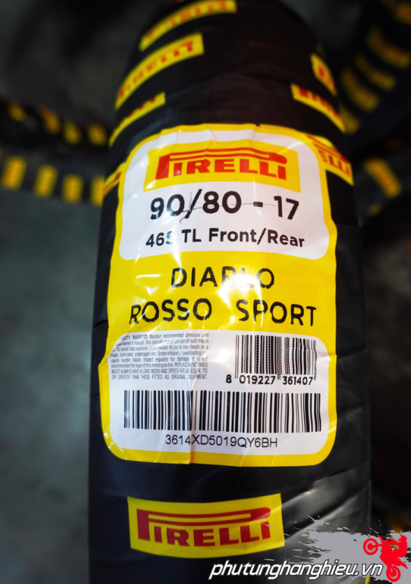 [HCM]Vỏ xe Pirelli Diablo Rosso Sport 90/80-17