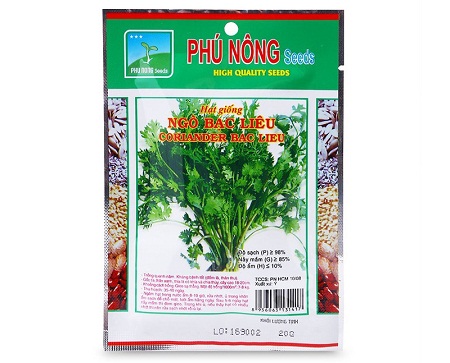 Hạt giống rau ngò bạc liêu