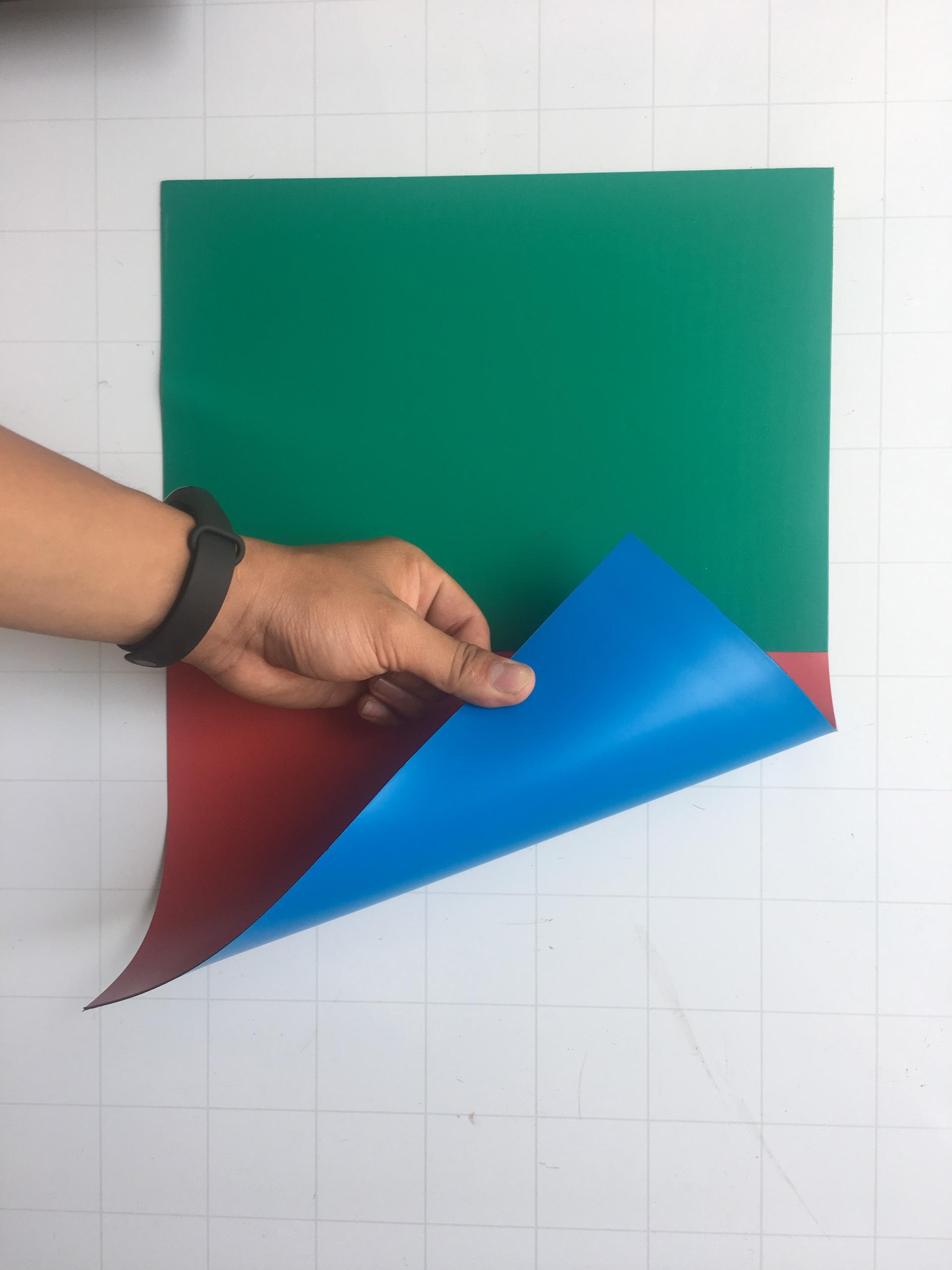 [HCM]Nam châm dẻo 2 mặt hít phủ 2 màu khác nhau kích thước tấm A4 dày 0.75mm lực từ mạnh