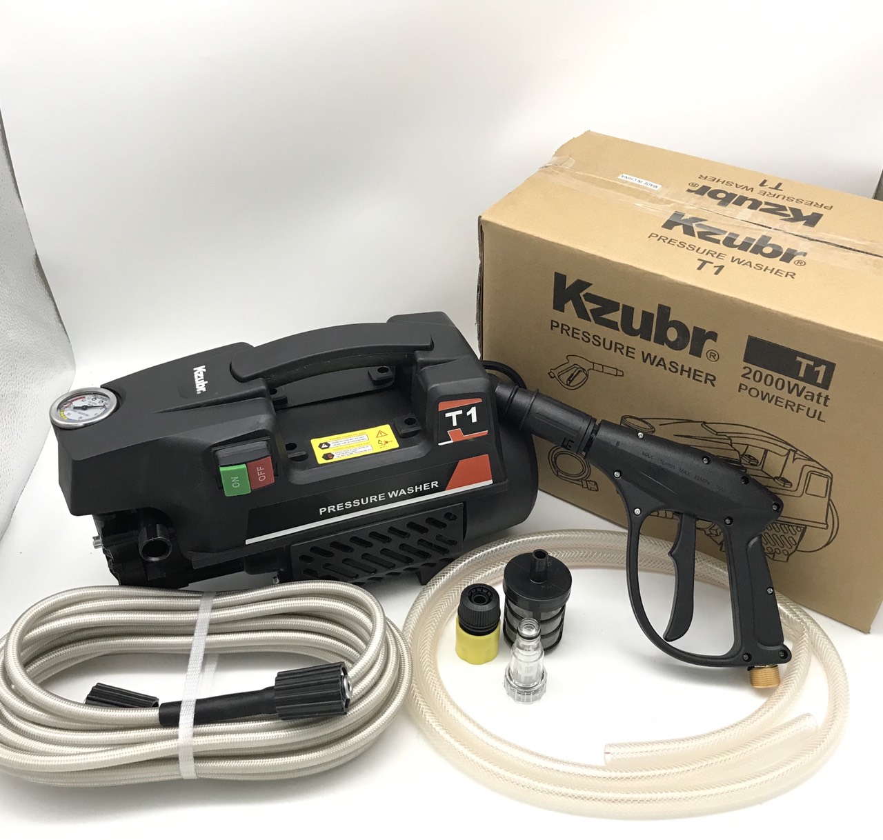 (HÀNG HÓT ) MÁY RỬA XE KZUBR CÔNG SUẤT MẠNH 2000W (GIÁ TỐT) - MÁY RỬA XE GIA ĐÌNH - MÁY XỊT PHỤT RỬA CAO ÁP