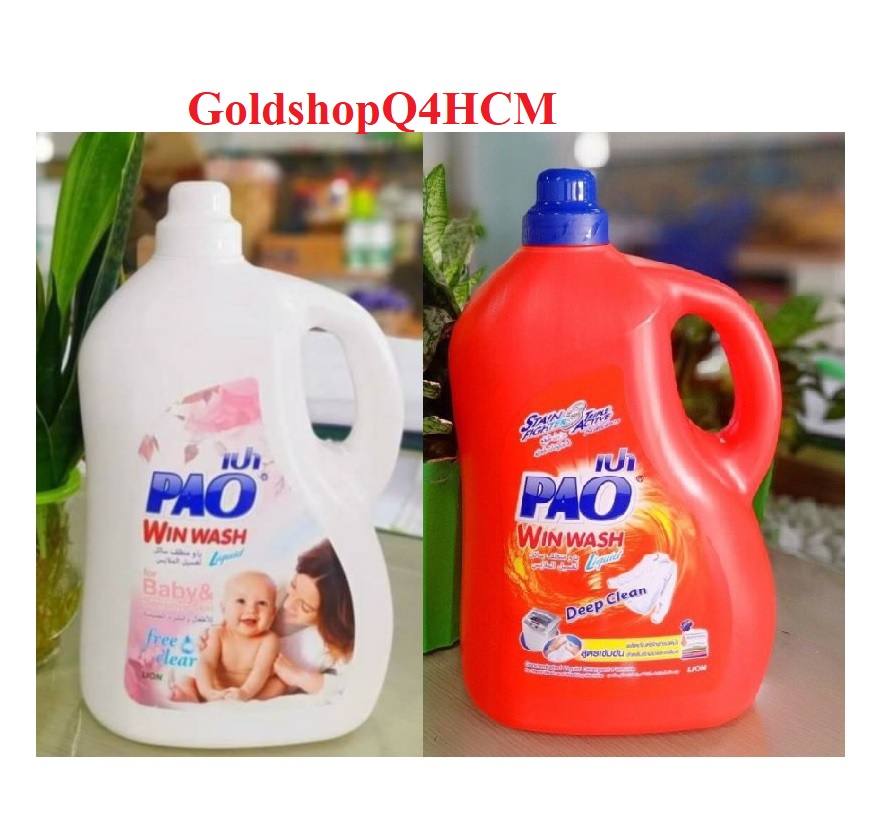 (HCM) NƯỚC GIẶT XẢ THƠM PAO CAN 3000ML THÁI LAN