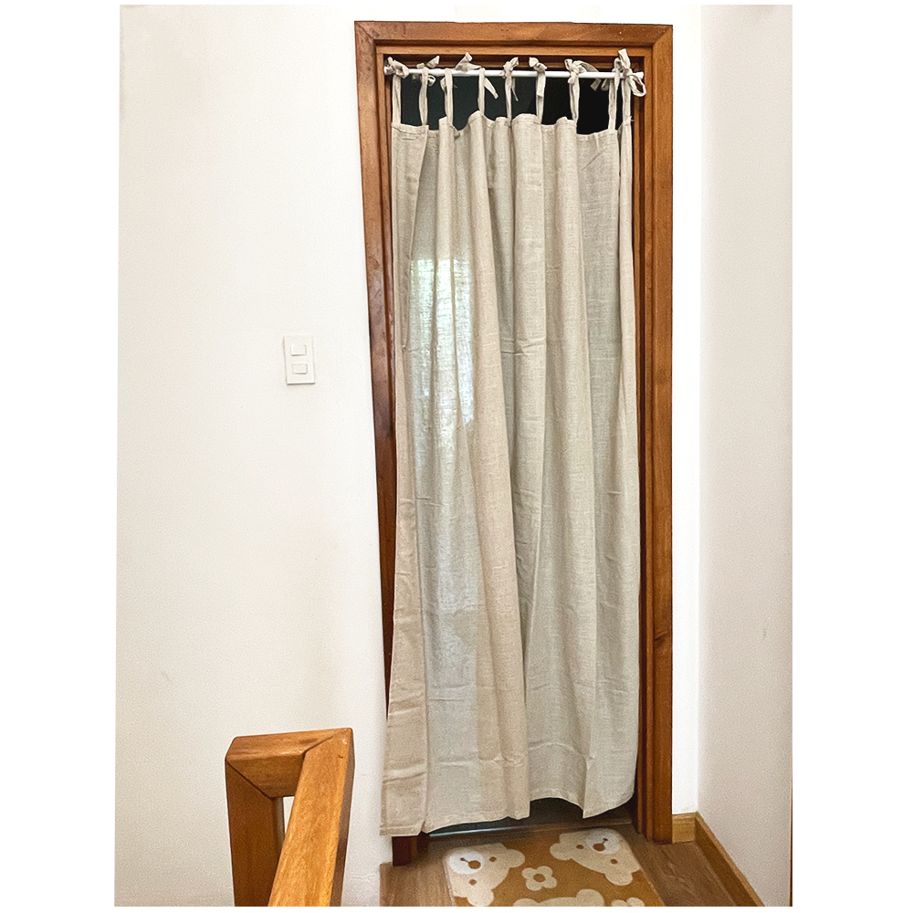 Rèm cửa linen phong cách mộc Vintage