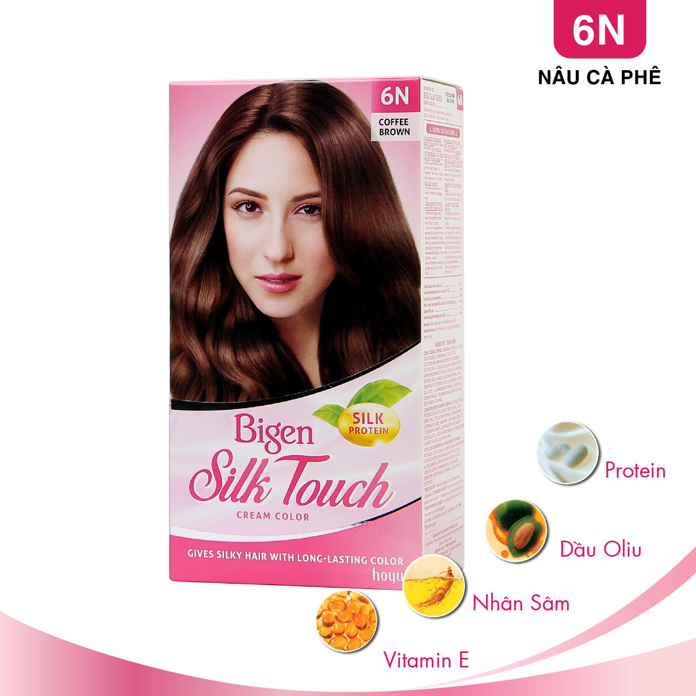 Nhuộm Bigen silk Touch #6N Nâu cà phê