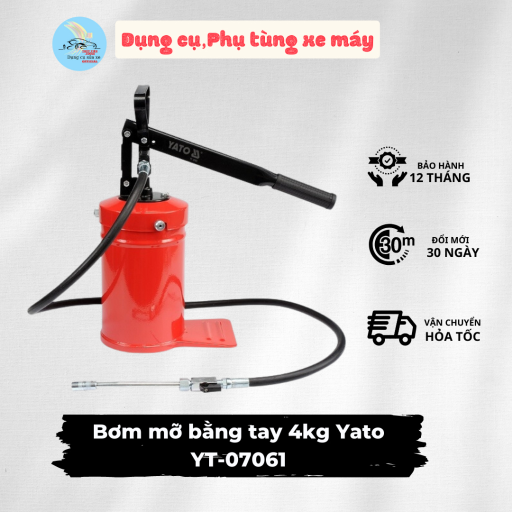 Bơm mỡ bằng tay 4kg yato yt-07061