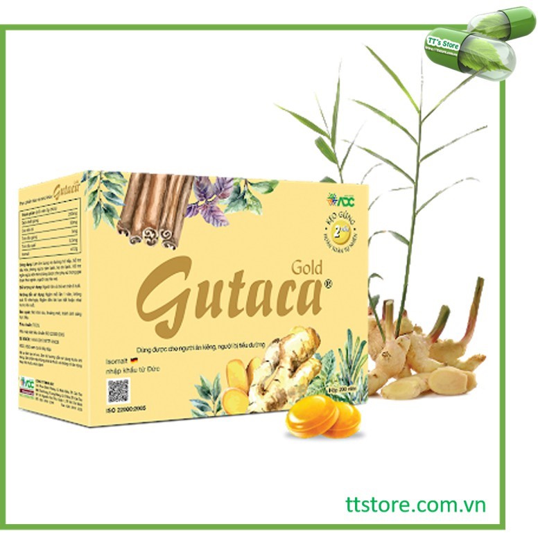 Kẹo Gừng GUTACA [Hộp 200 viên] - [gucata, gutacar]
