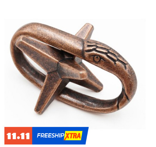 Đồ chơi trí tuệ_Thử thách trí não_The Star Cast Metal - Hanayama Puzzle_Hack não & Hàng hiếm_IQ Toys_Giải đố_Thông minh