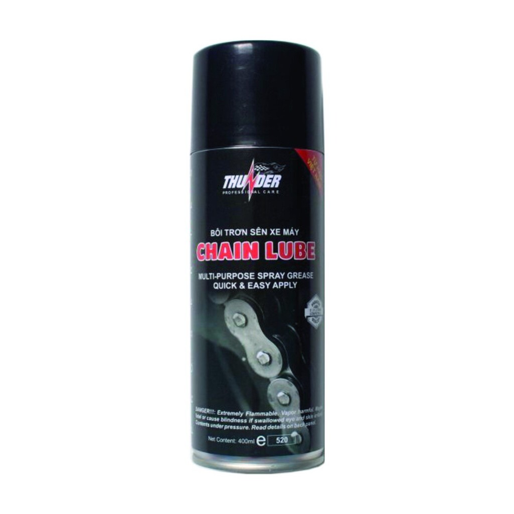 Dưỡng sên xe máy ThunDer, rửa xích xe 400ml