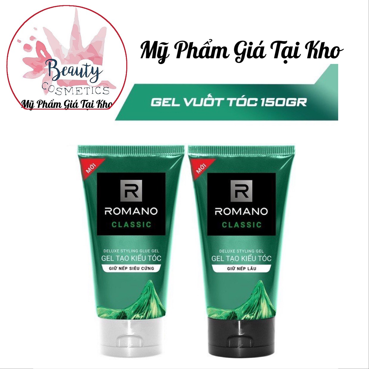 Gel vuốt tóc Romano Classic giữ nếp lâu và giữ nếp siêu cứng 150g/chai