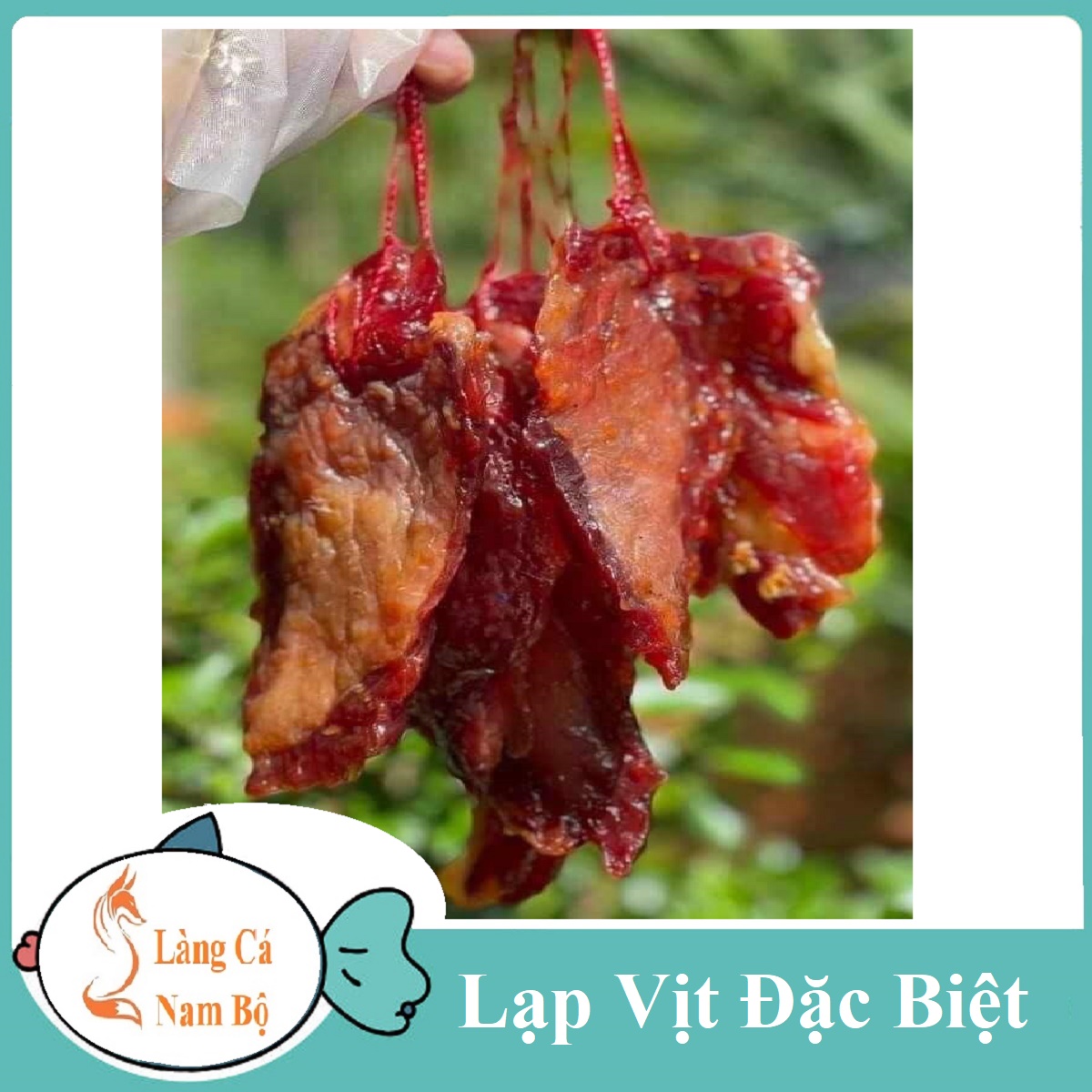 500gr lạp vịt đặc biệt , được làm từ đùi vịt tươi ngon. làng cá nam bộ
