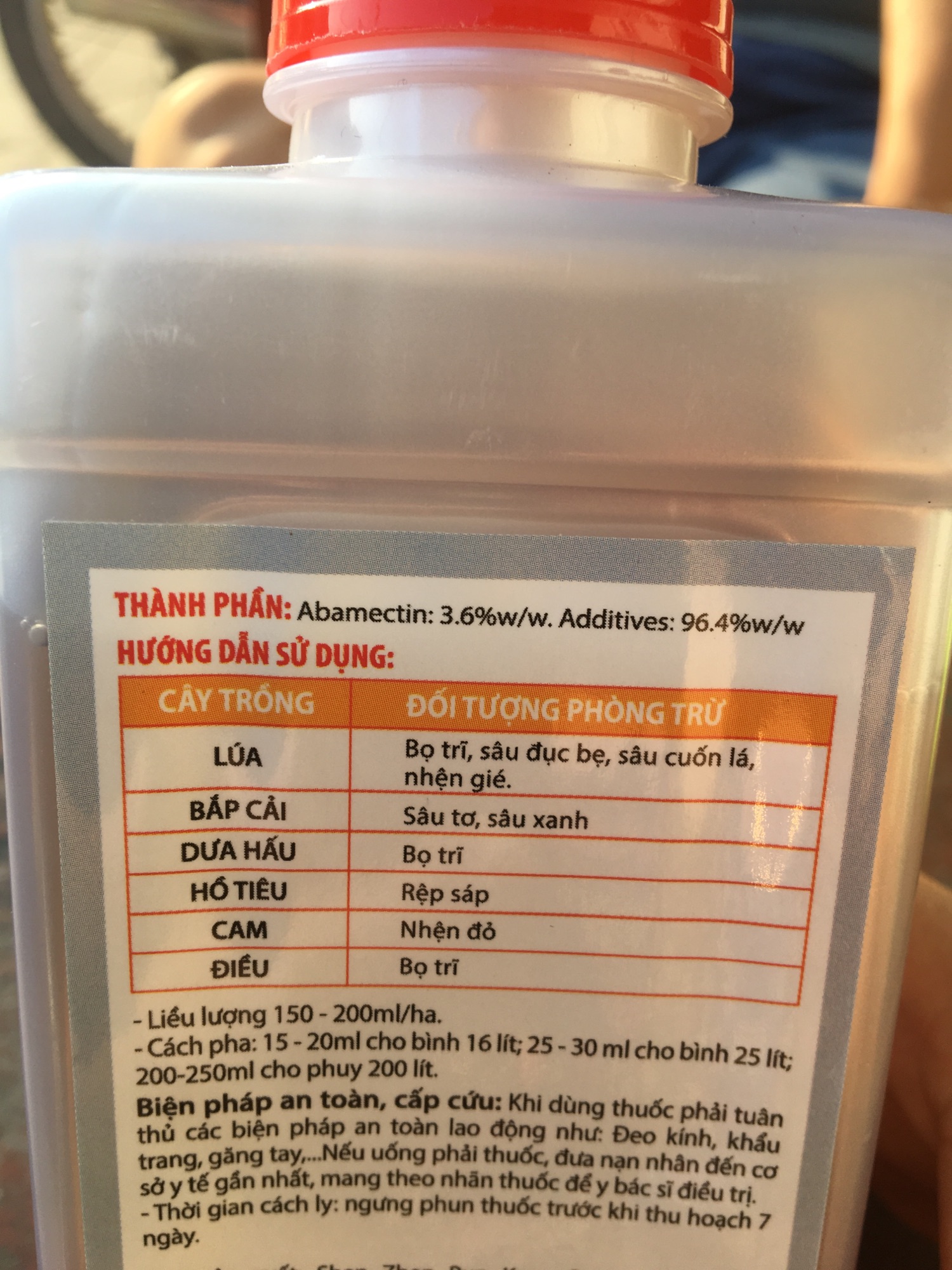 Thuoc trừ sâu HAIHAMEC 3.6EC hiệu hổ chúa