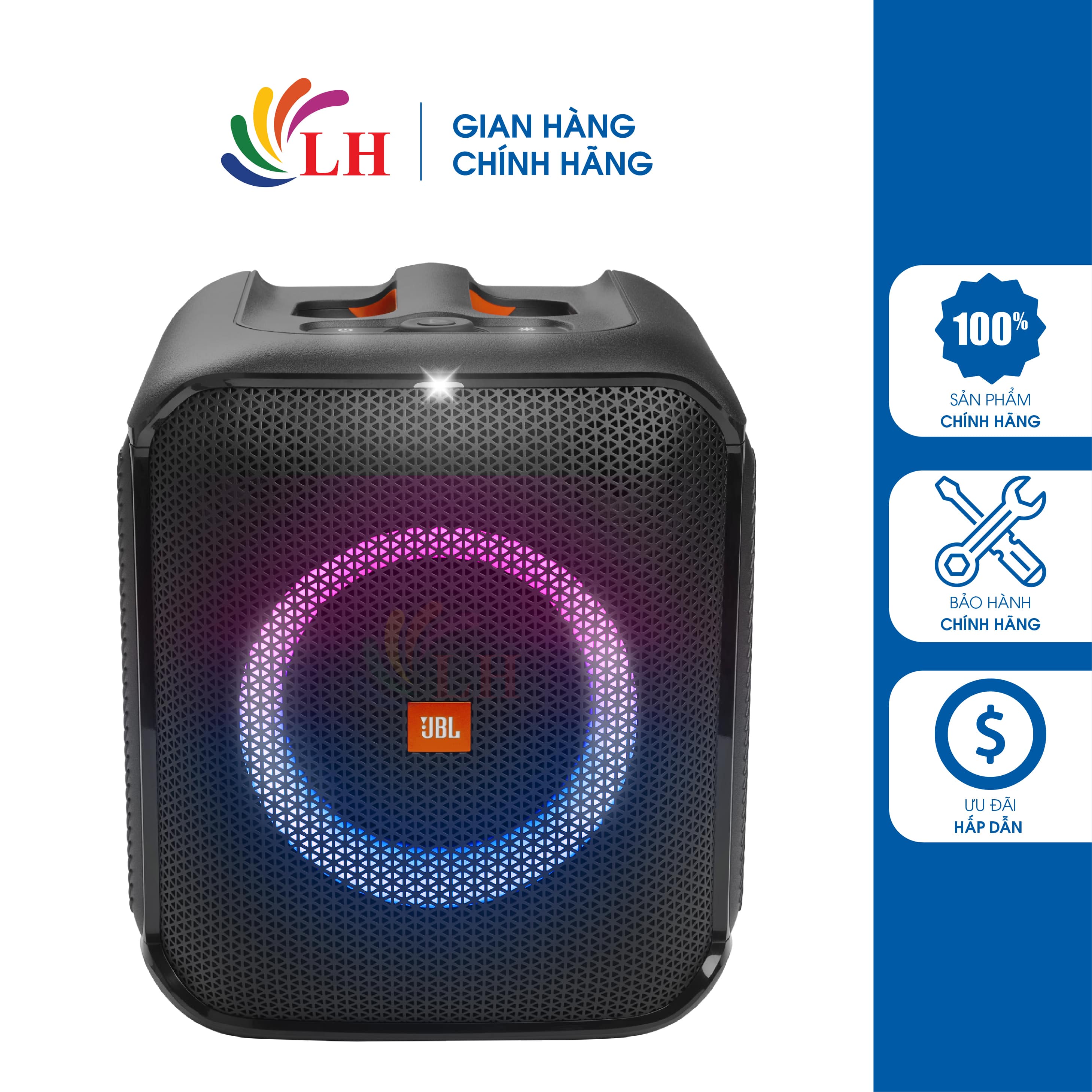 Loa bluetooth jbl partybox encore essential jblpbencoreessas - hàng chính hãng - thiết kế trẻ trung, công suất 100w