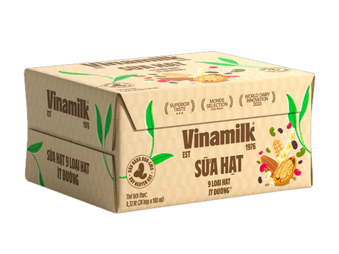 Sữa 9 loại hạt Vinamilk - Thùng 24 hộp 180ml