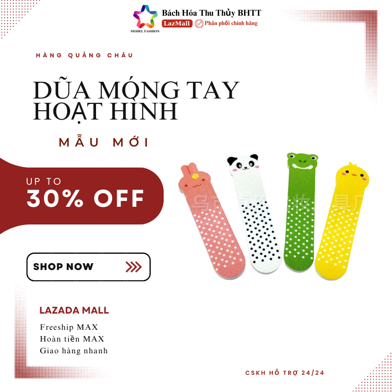 Cây dũa móng tay kiểu dáng hoạt hình xinh xắn BHTT23001