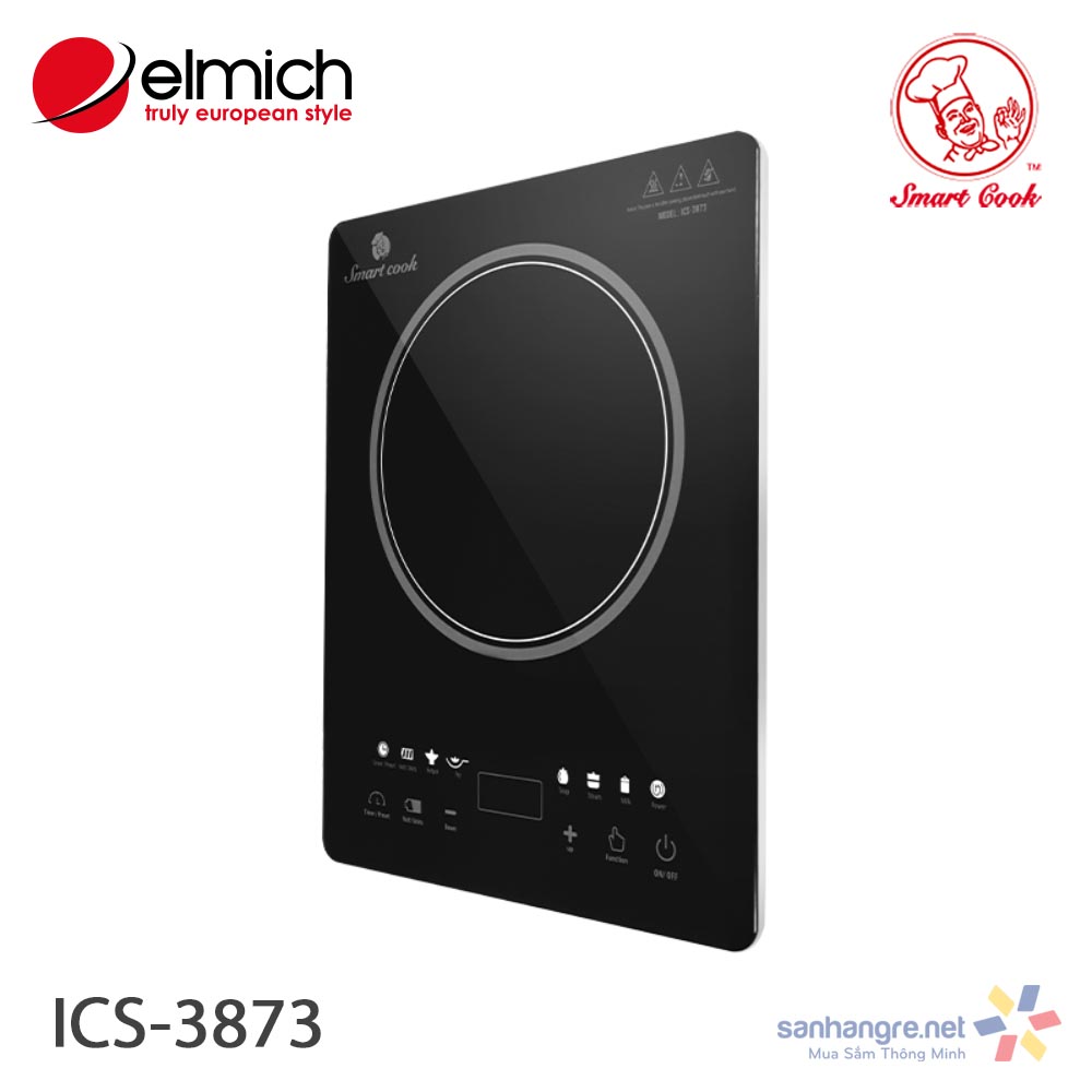 Bếp điện từ cảm ứng Elmich Smartcook ICS-3873 công suất 2100W - hàng chính hãng, bảo hành 12 tháng