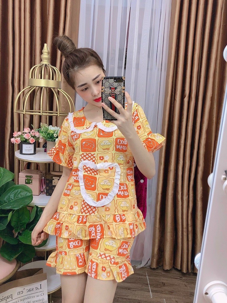 Set bộ tiểu thư túi doremon hoạ tiết dễ thương tp sam clothing
