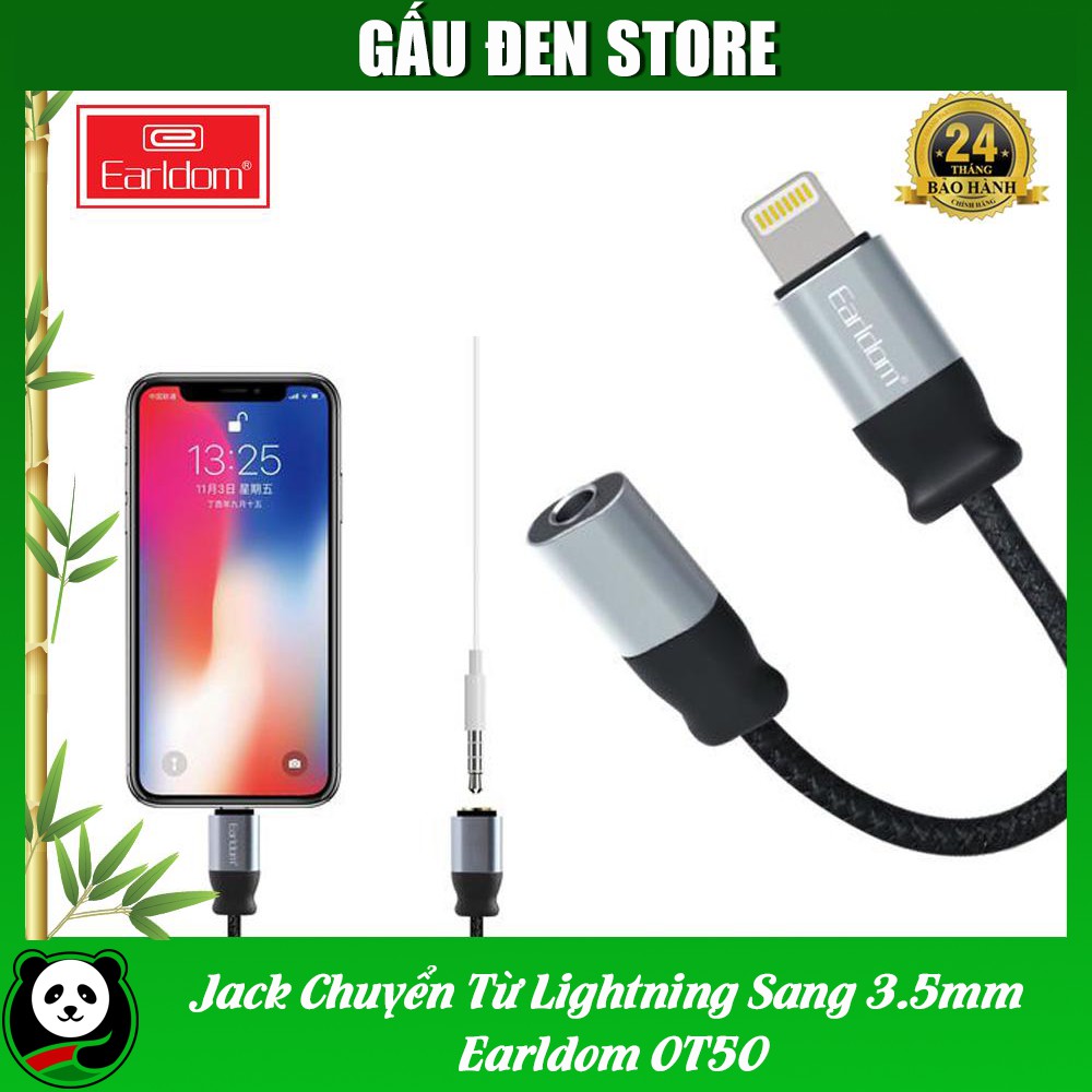 Jack chuyển từ lightning sang 3.5mm earldom ot50 - cắm là chạy cam kết hàng đúng mô tả chất lượng đảm bảo an toàn đến sức khỏe người sử dụng đa dạng mẫu mã màu sắc kích cỡ