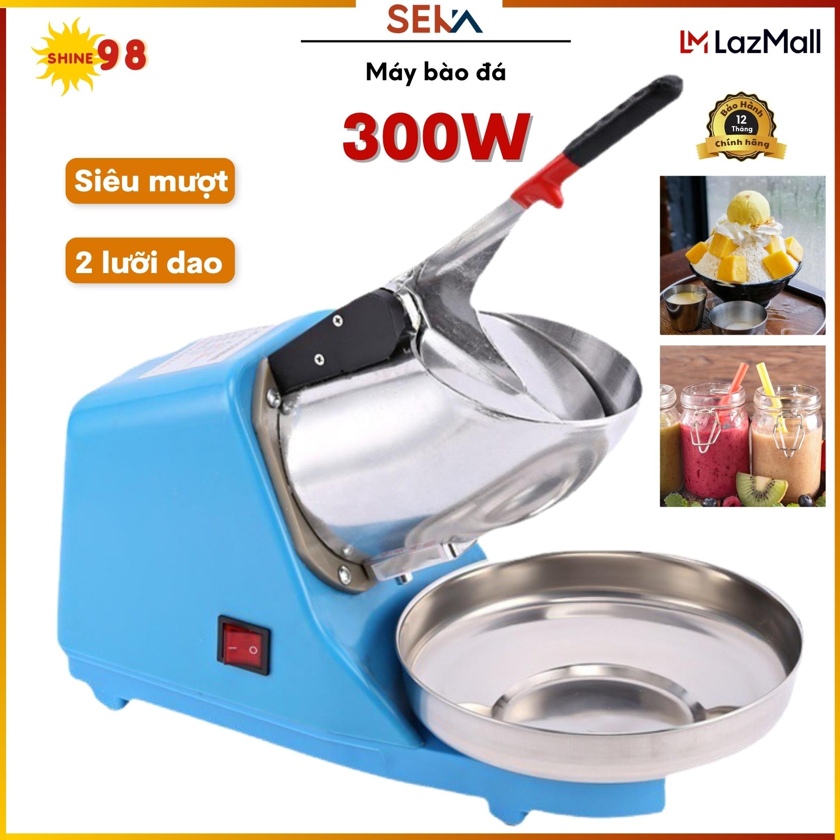 Máy bào đá tuyết 2 lưỡi, 2 nắp siêu mịn - máy bào đá cao cấp công suất 300w xay nhanh - chuyên nghiệp cho quán cafe và nhà hàng, motor lớn, bào tuyết nhanh và mịn tại shine 98
