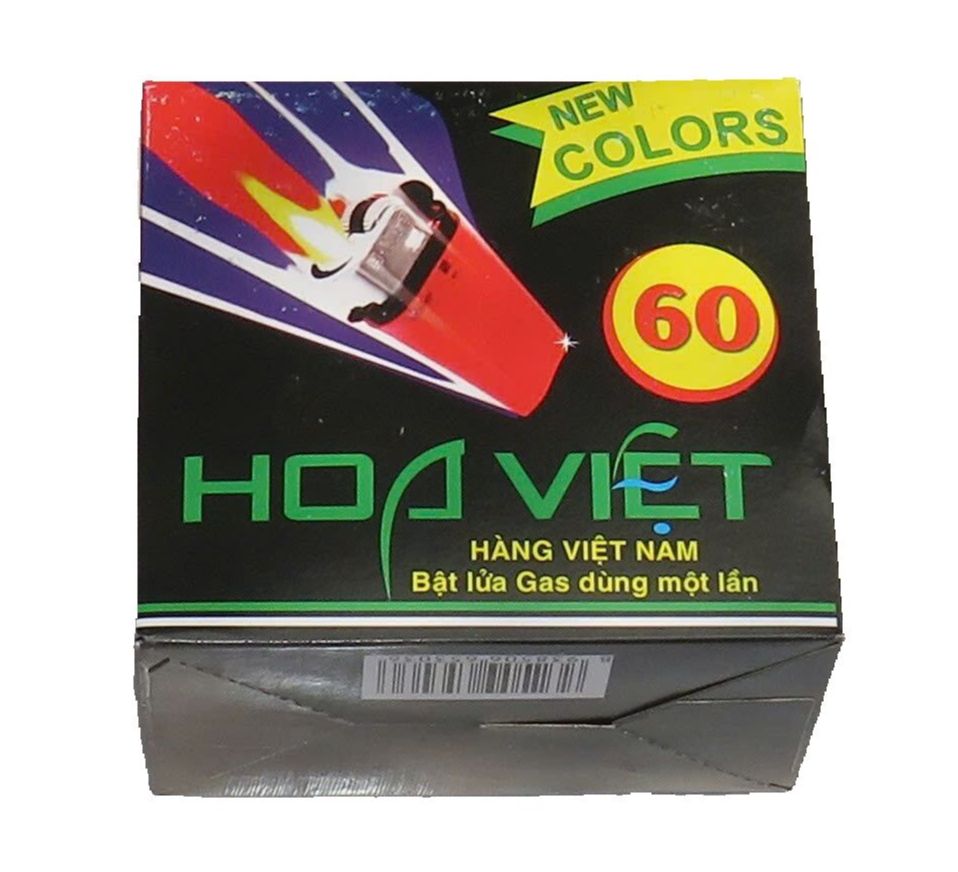 Hộp quẹt cơ đá, Bật lửa Hoa Việt Bọc 60/ giá bán 1h sp/ 50 pcs