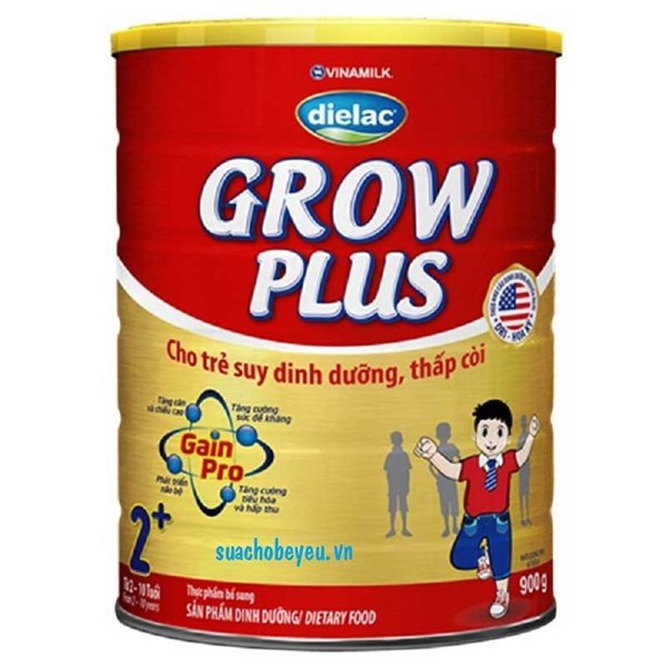 Sữa Dielac Grow Plus 2+ 900g 2-10 tuổi