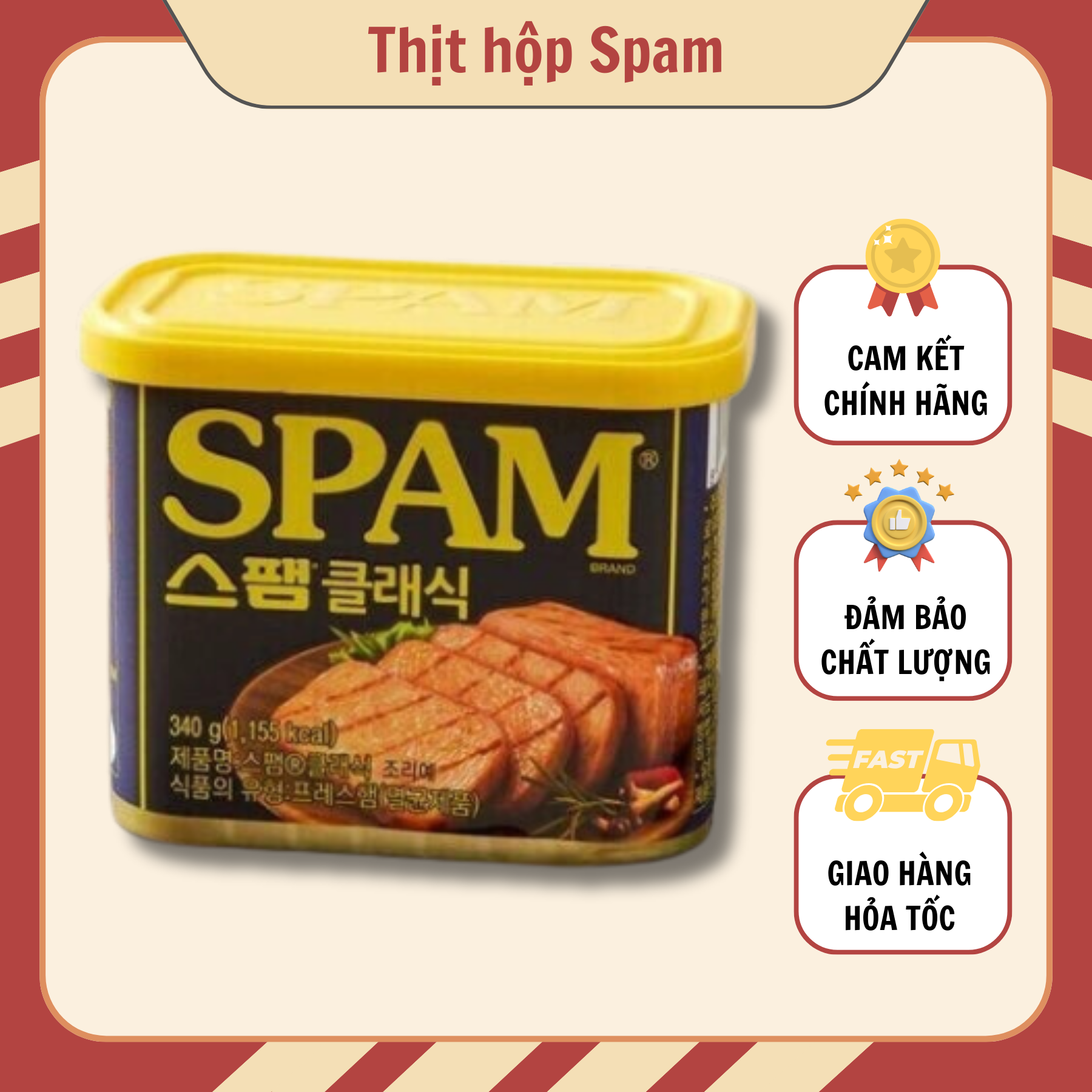 Thịt hộp hàn quốc Spam/Richam