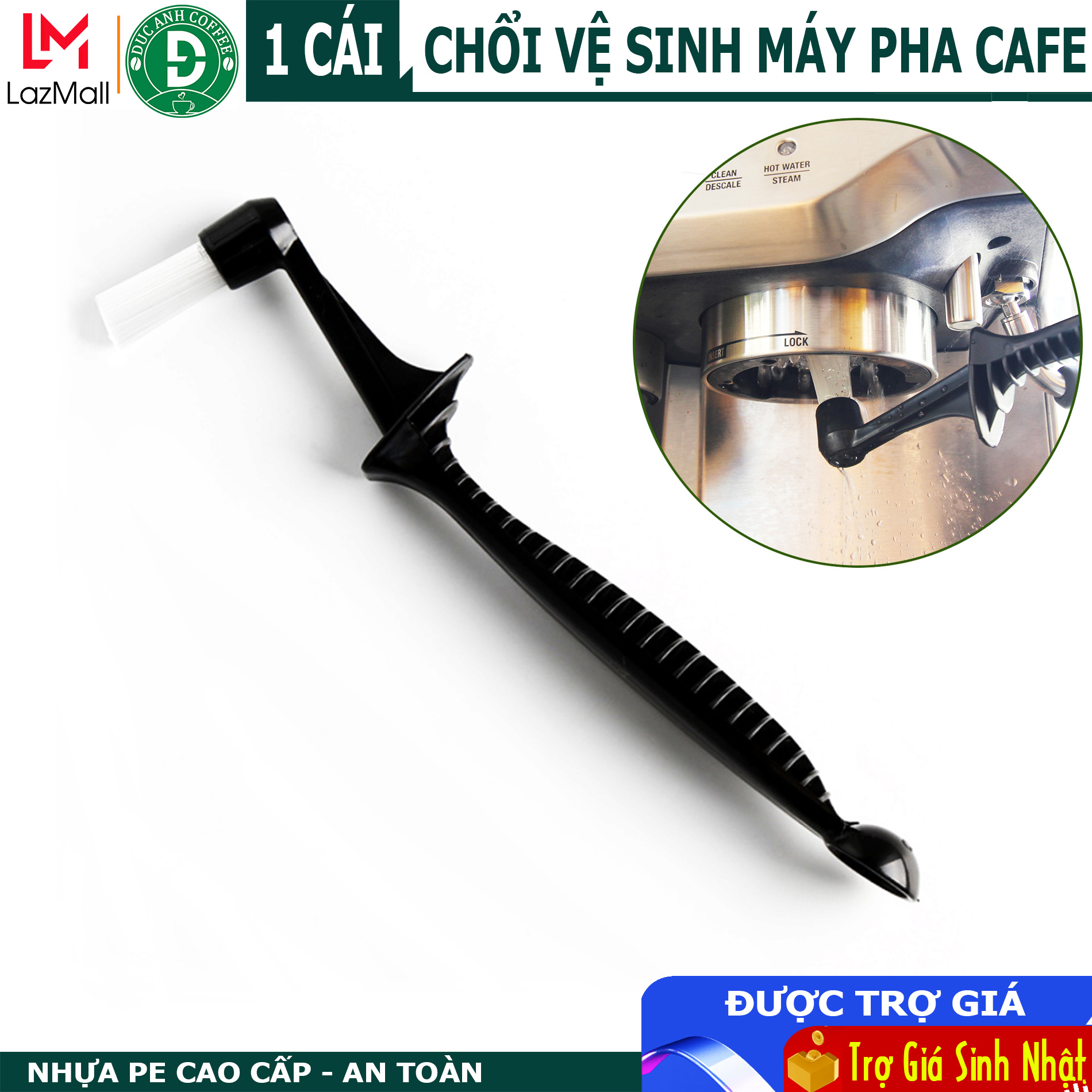 Chổi vệ sinh máy pha cafe, cọ vệ sinh cao cấp cho cà phê pha máy luôn ổn định DUC ANH COFFEE