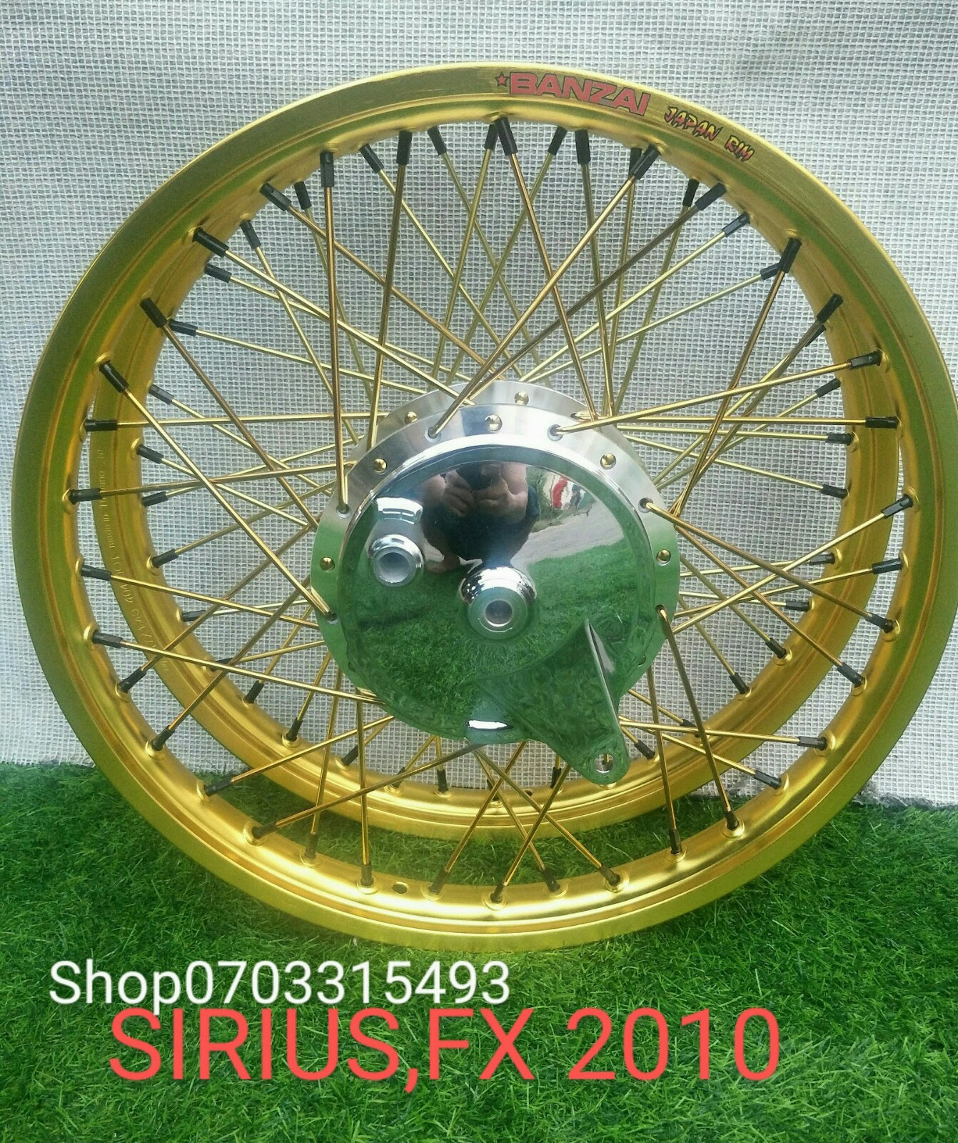 [HCM]   BÁNH CĂM YAMAHA SIRIUS / ĐÙM VÀ ĐĨA/  CẶP NIỀN NHÔM BANZAI 1.4 1.4 GĂN SIRIUS,ZUPITER