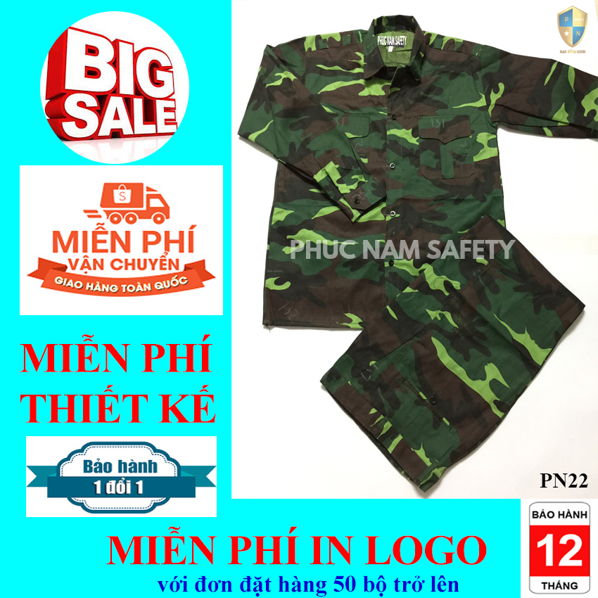 Bộ quần áo bảo hộ rằn ri xanh PN22,bảo hộ lao đông, bao ho lao dong,quần áo bảo hộ, quần áo bảo hộ hàn quốc, quần áo công nhân, đồ bảo hộ lao động, quần áo bảo hộ cho kỹ sư, quần áo bảo hộ lao động nam, BHLĐ Phúc Nam