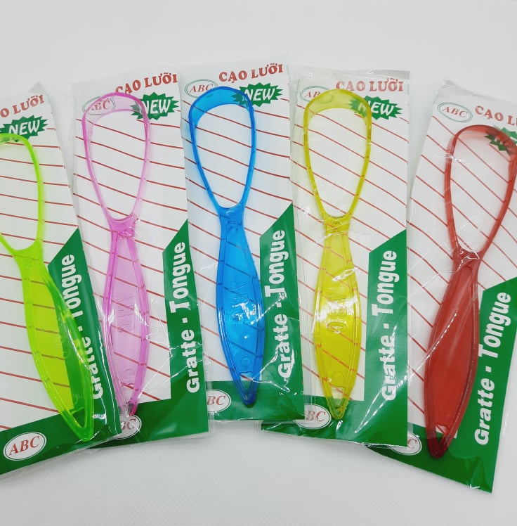 Dụng cụ cạo lưỡi,Que chà lưỡi nhựa Gratte