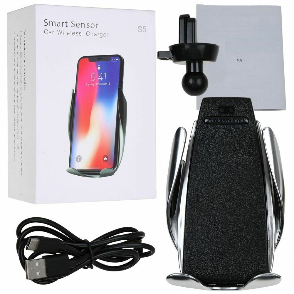 Sạc không dây đế sạc không dây hot smart sensor s5 kiêm giá đỡ hỗ trợ sạc nhanh phù hợp với nhiều dòng điện thoại