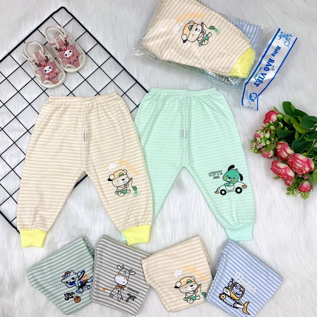 Quần dài chục cotton nỉ cho bé trai bé gái từ 4-13kg